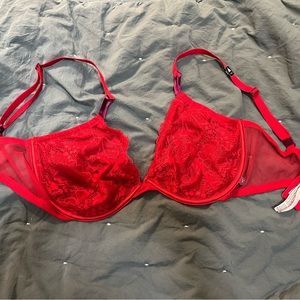 Victories secret red lace bra